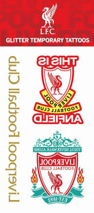 SOCCER EUROPE CLUB OFFICIALLY LICENSED TEMPORARY GLITTER TATTOOS - Sport Gear Plus 